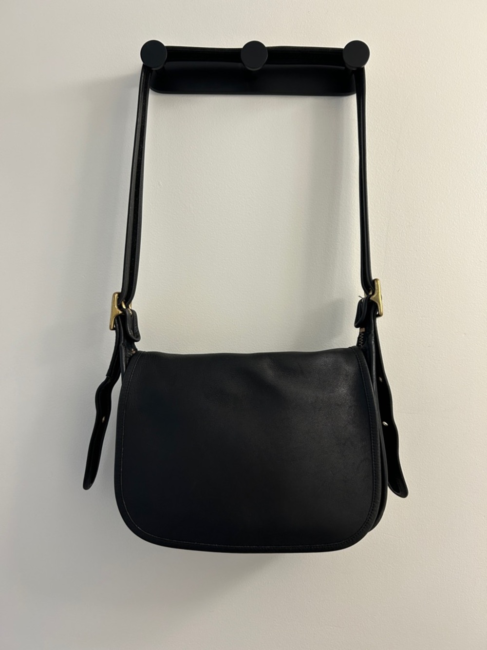 Coach Patricia’s Legacy #9951 Black Leather Crossbody Saddle Bag